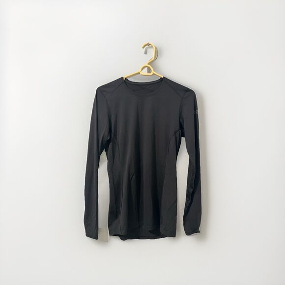 Arc'teryx Phase SL Crew Neck Long Sleeve Black Baselayer Top Small Women's - Picture 1 of 5